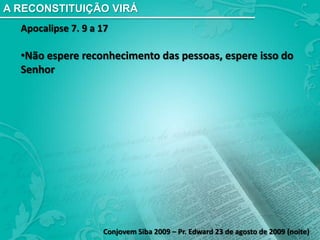 Deus não se esquece das alianças que fazemos com  Ele, por isso precisamos ser fiéis