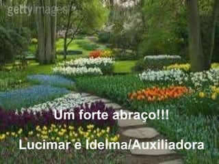 Um forte abraço!!! Lucimar e Idelma/Auxiliadora 