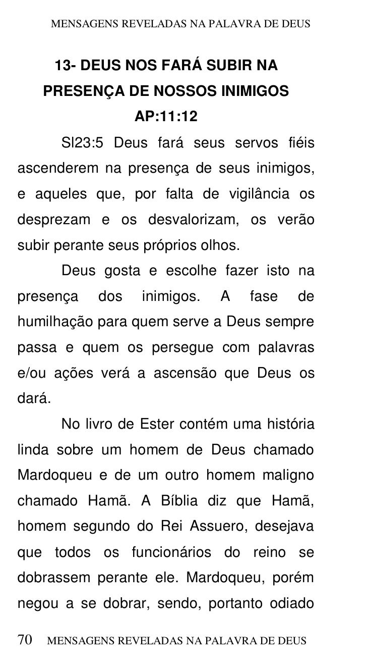 Mensagens reveladas na palavra de deus 2