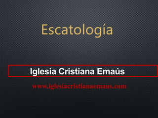 www.iglesiacristianaemaus.com
Iglesia Cristiana Emaús
 