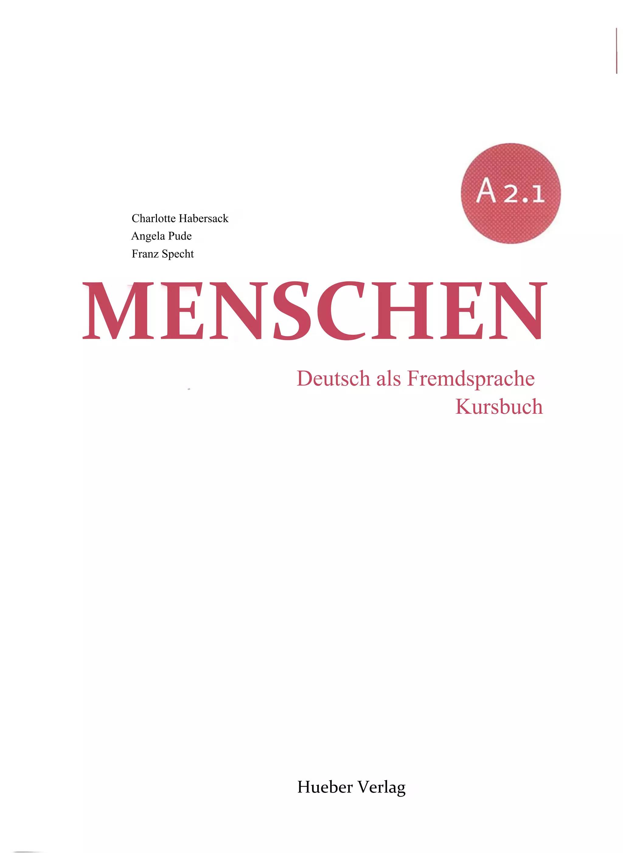 Menschen a2.1 kursbuch PDF