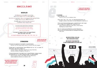 schreiwen.lu schreiwen.lumen.lu men.lu
10 11
REEGEL 03REEGEL 03
DEN É, Ë, E, Ä AN Ö
ëBEISPILLER
Ech flécken der deng Lächer an der Box,
awer d’Flecke kënne mer net ewech wäschen.
Streck mer meng Hiemer, awer net meng gestréckte gréng Strëmp,
a mësch dat net an der Wäschmaschinn!
D’Schäffe sëtzen an der Gemeng zesummen
a schwätzen iwwert dëst an dat.
E kuerzen an oppenen e-Laut gëtt <e> geschriwwen;
blechen, Eck, enk, kleng, Steng, strecken, e frechen Iesel, hell, steppen
Et gëtt awer <ä> geschriwwen, wann d’Wuert vun <a>, <ä>, <o> oder <ö>
hier kënnt, oder virun engem <r>:
Frächen, käppen, Läpp, Häll, Träpplek (vun Trap), Pännchen,
Käschten, tässelen, Schäffchen, Stär, gär, är,
E kuerze betounten ö-Laut gëtt mat <ë> geschriwwen, souguer wann
am Däitschen en <ö> steet; onbetount gëtt <e> geschriwwen:
kënnen, fëschen, dësen, mëll, Wëllem, kënneg, Kënnercher,
rëselen, ëffentlech, fërderen, ëm (däitsch: um)
D’PRINZIPIEN
D’KÄTT ASS NET VUN
DER HECK GEPLÉCKT. •
DEE GESÄIT D’MÄNNERCHER;
HUET EN SE NACH ALL? EN
ASS VUM LÄMMES GEBASS. *
D’GELD GËTT EEN EWECH,
D’DOMMHEET BEHÄLT EEN. ×
AUSNAM:
kuerz Wierder, z. B:
net, et, es, en, se, ze, em (däitsch: ihm)
Virun <ng>,< nk>, <ch>, <ck>, <x> steet dee betounten <é>:
kléngen, strécken, Stéck, flénk, hie mécht Blénkerten a Béchsen an
Virun anere Konsonantegruppen a speziell virum <sch> steet
en <ë> oder en <e> oder en <ä>, mee ni en <é>:
eppes mëschen, Meschen an den Hoer, e Feier läschen,
lëschteg sinn, leschte Freiden
Den <ö> steet just bei Wierder aus dem Däitschen,
wou en och am Lëtzebuergesche laang geschwat gëtt:
blöd, Föhn
WA MIR FUTTBALL SPILLEN
HÄLT KEEN ONS DE BASS
DÉI ÉISCHT ZÉNG MINUTTEN
GI MIR SCHONN DRUN, DA GI MIR LASS
<ë> den ö-Laut, ganz kuerz a betount,
<e> kuerz an onbetount, oder oppen,
oder bei Pronomen (ech, mech, meng),
oder a kuerze Wierder
<ä> kuerz an oppen, kënnt vun engem Wuert
mat <a/ä> oder <o/ö> hier
<é> kuerz a betount, virun <ng>,< nk>, <ch>, <ck>, <x>
COLETTE A FERNAND.
D’FUTTBALLSLIDD. 1967
 