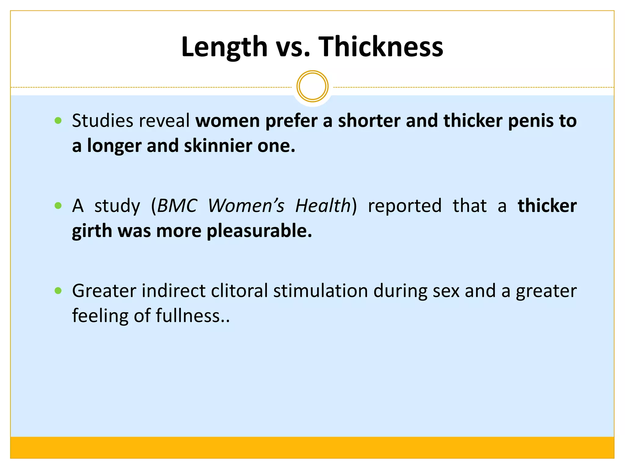 Penile size: How much does it matter? | PPTX