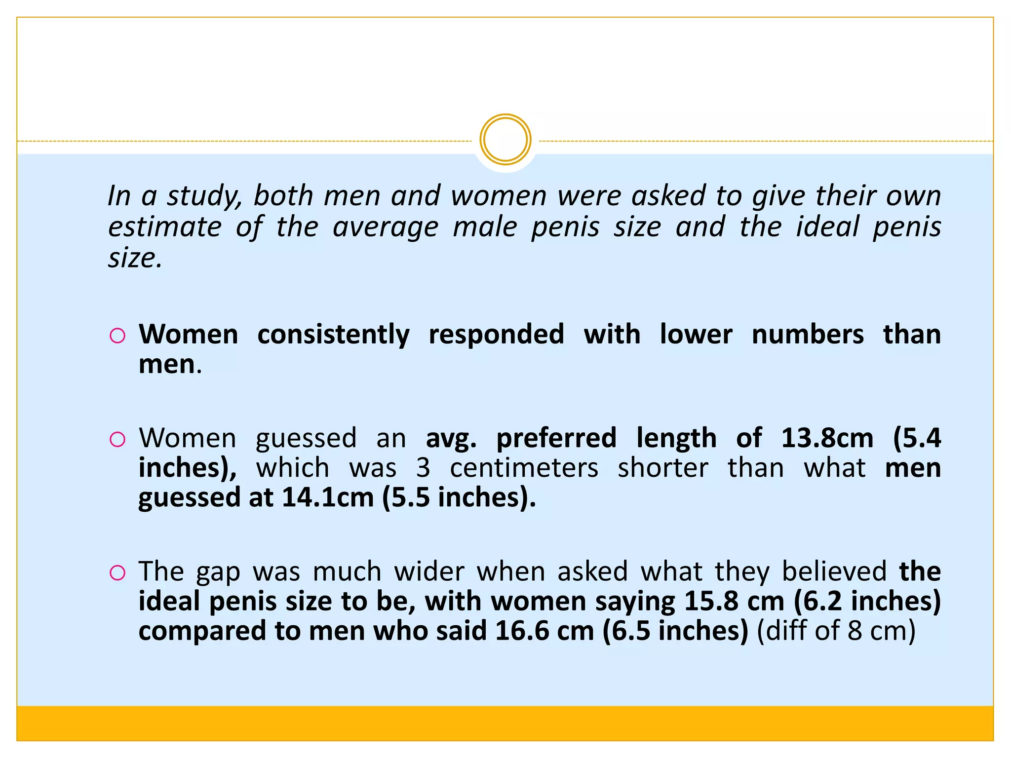 Penile size: How much does it matter? | PPTX