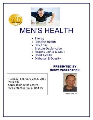 Men's health   feb. 22, 2011