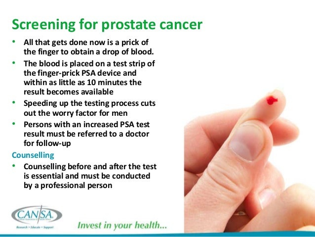Cansa Men S Health Prostate Cancer 2014