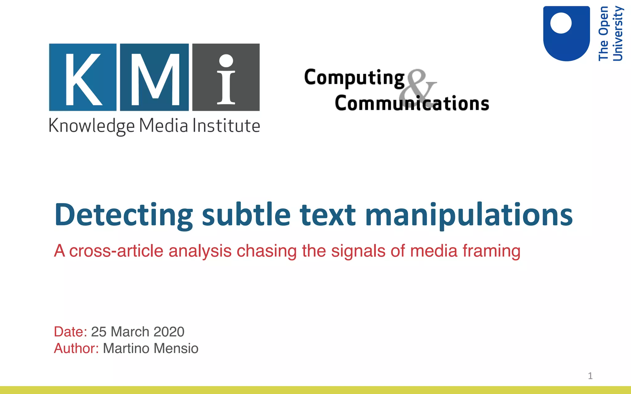 Detecting subtle text manipulations | PPT