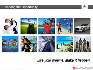 Sharing the Opportunity




                                                                                       Live your dreams. Make it happen.
This presentation was created by Arbonne International, Inc. Independent Consultants
 
