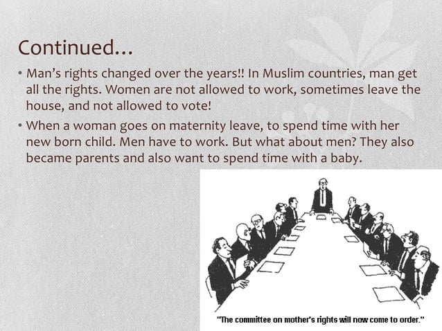 Men's rights | PPTX | Islam | Religion & Spirituality