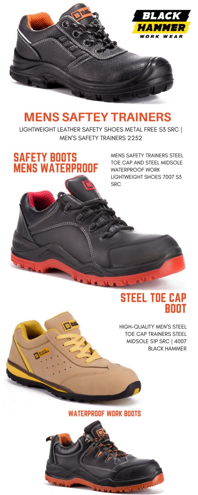 waterproof steel toe cap trainers