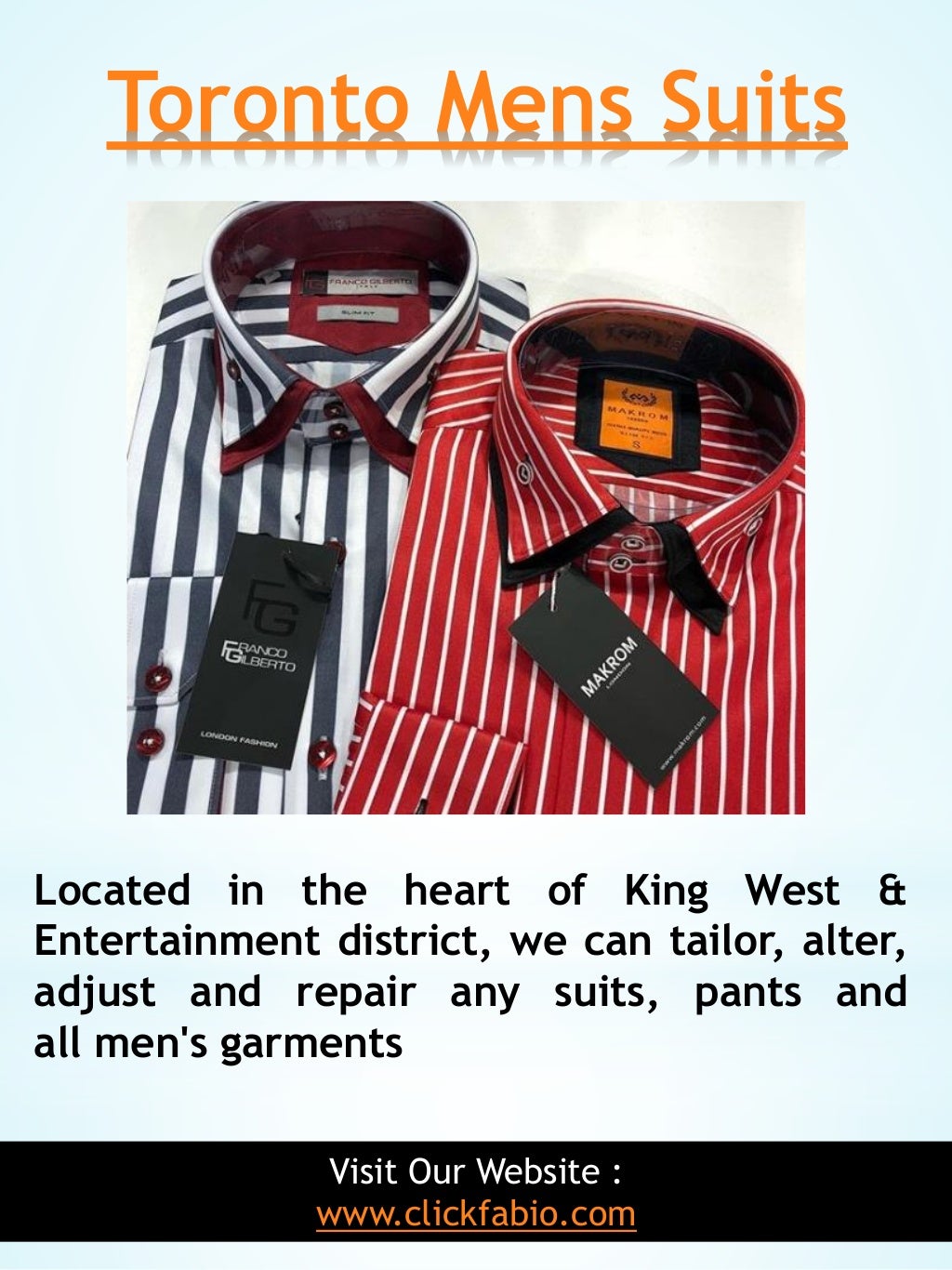 Mens Suits Shops Toronto Canada Call (416) 3642480