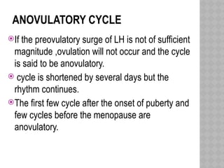 menstrual cycle physiology of female reproductive system | PPTX