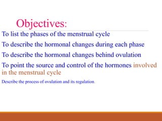 Menstrual cycle and dis order
