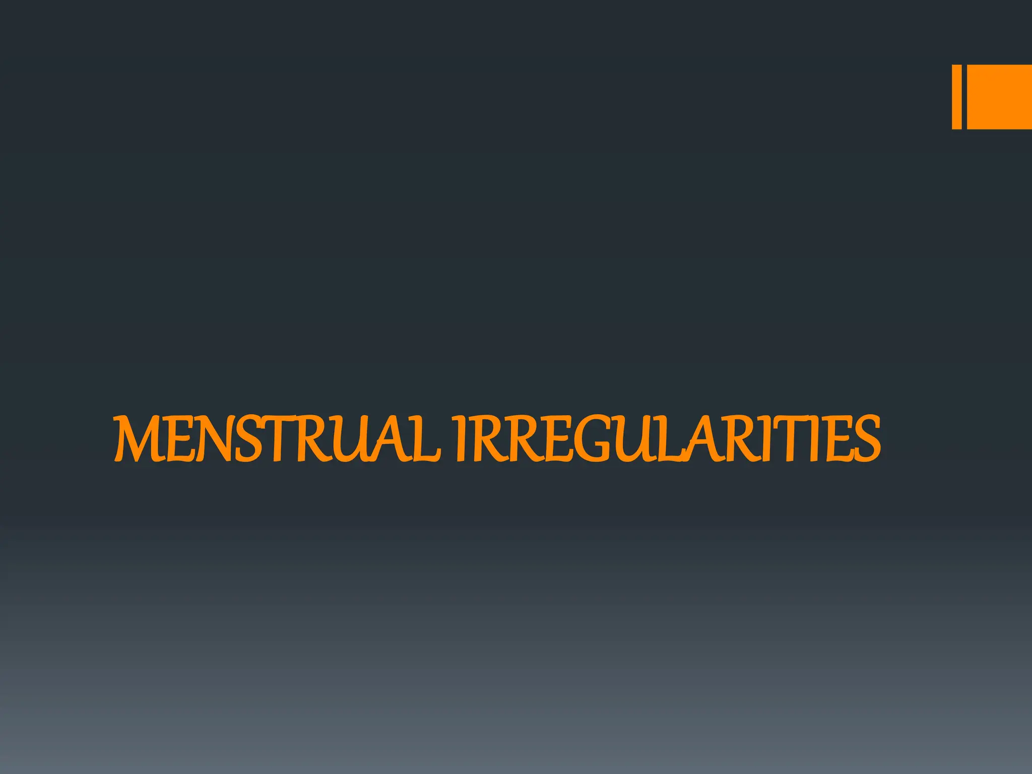 View of menstrual irregularities menstruation mentrsual bleeding | PPTX