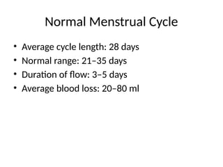 Comprehensive Overview of the Menstrual Cycle and Its Physiological ...