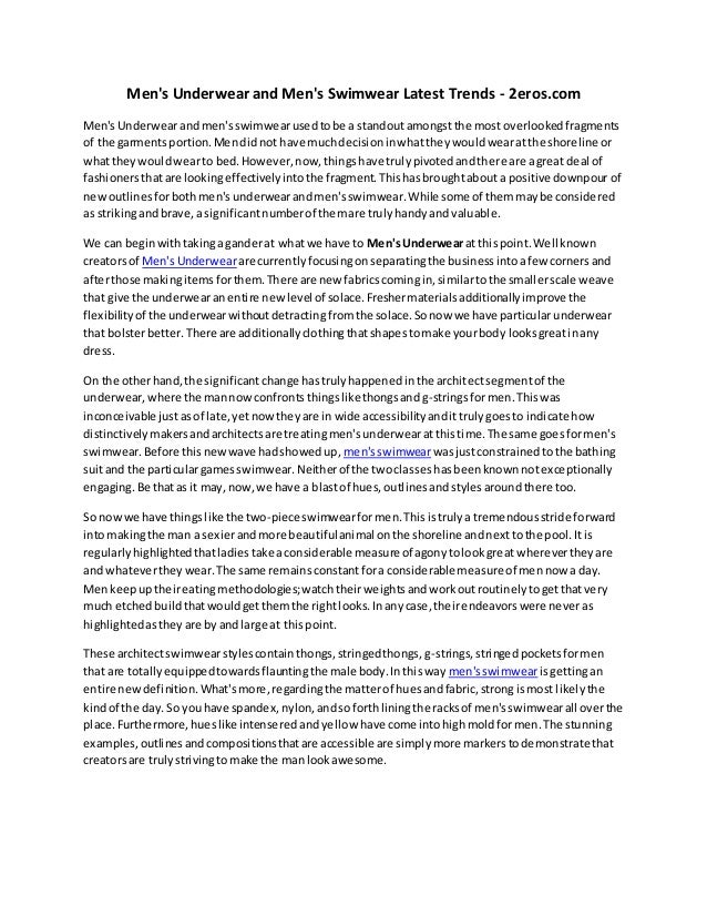 latest mens swimwear