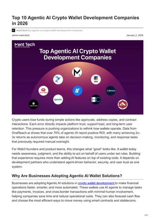 ment.tech-Top 10 Agentic AI Crypto Wallet Development Companies in 2026.pdf