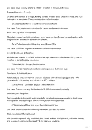 STO Launchpad Platform for Compliant Security Token Sales | PDF