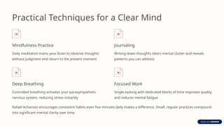 Mental Clarity in a Noisy World – Rafael’s Insights | PPTX