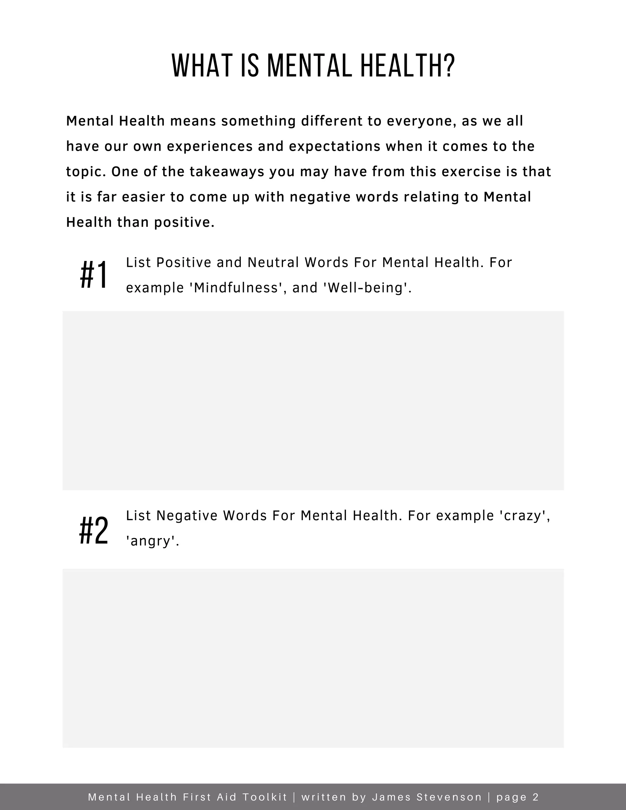 Mental Health First Aid Toolkit | PDF