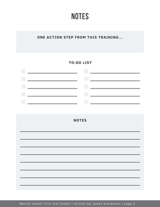 Mental Health First Aid Toolkit | PDF