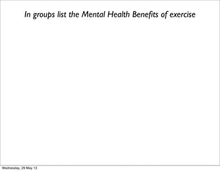 Mental and physical health | PDF