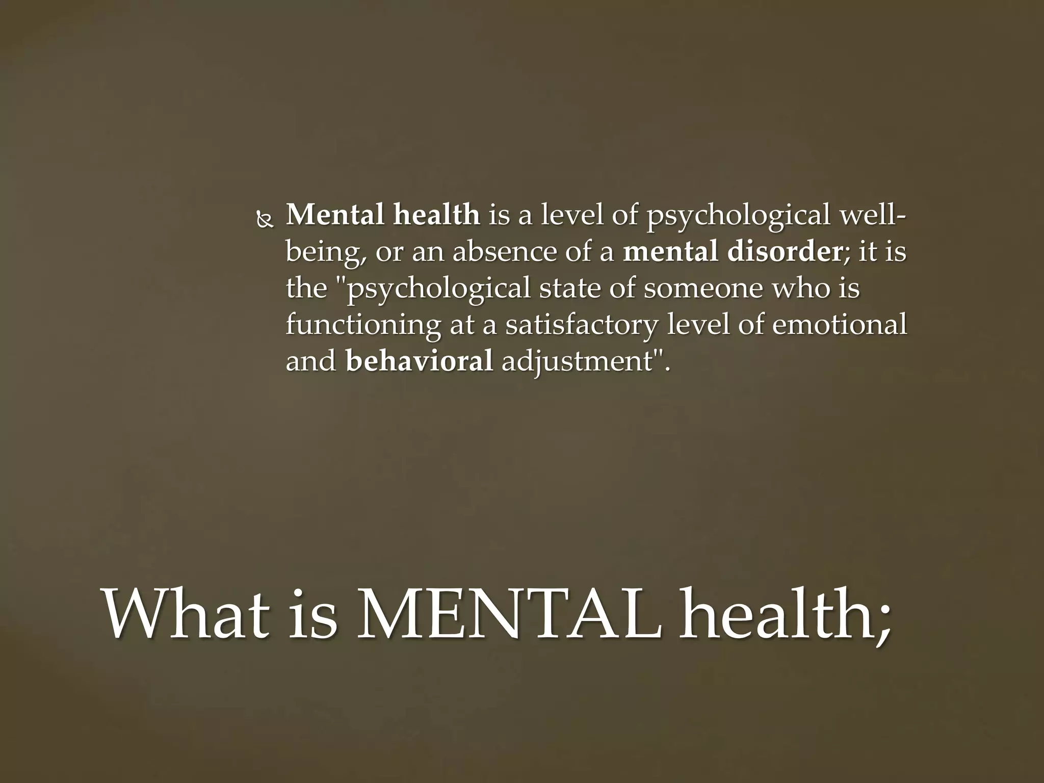 Mental and physical well being adf | PPTX