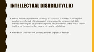 Mental disability | PPTX