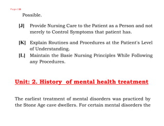 Comprehensive Concepts and History of Mental Health Nursing | PDF