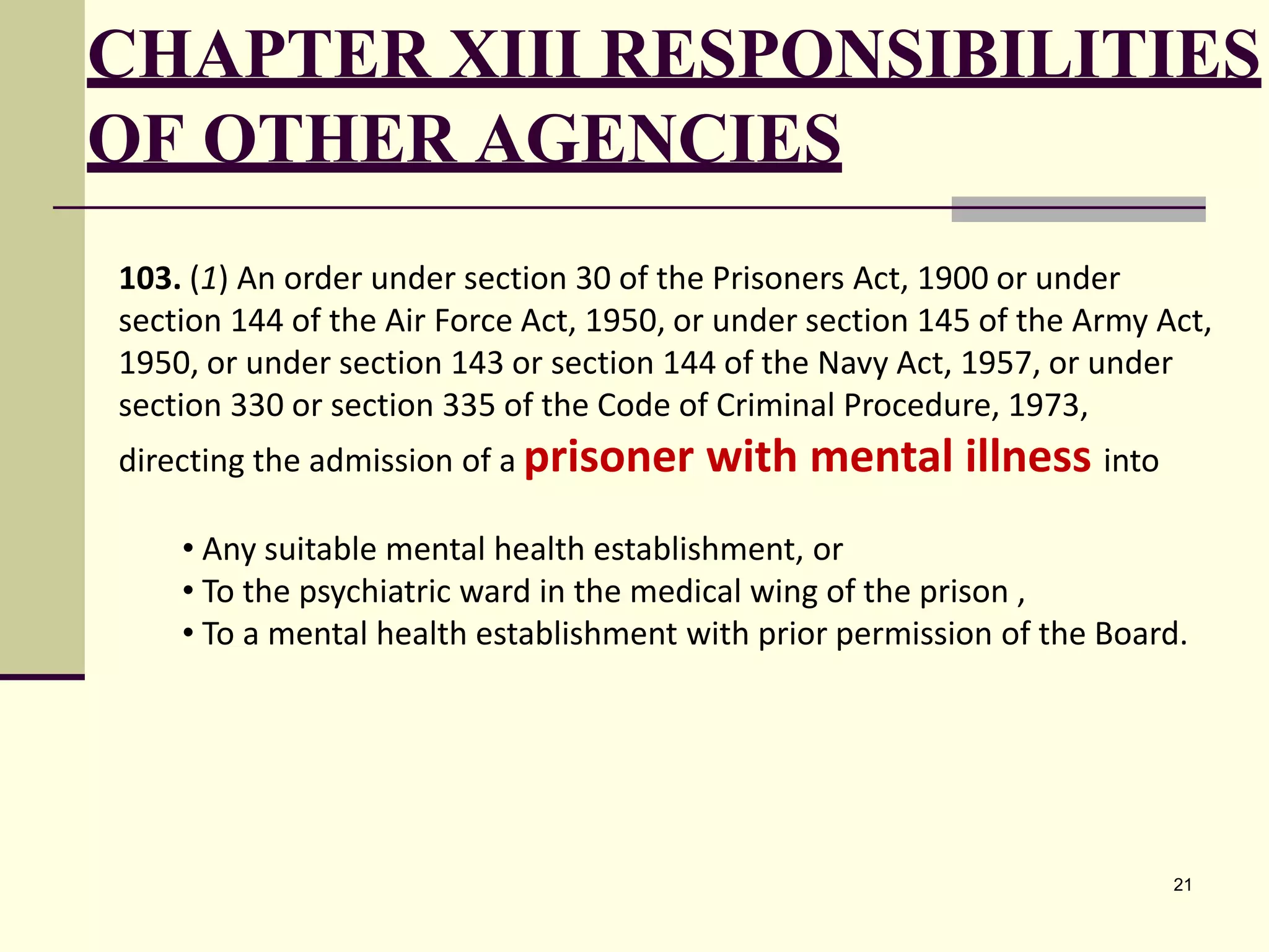 mental health act 2017 for police personnel | PPTX