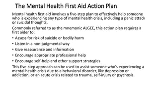 Mental health aid.pptx wellness presentation | PPTX