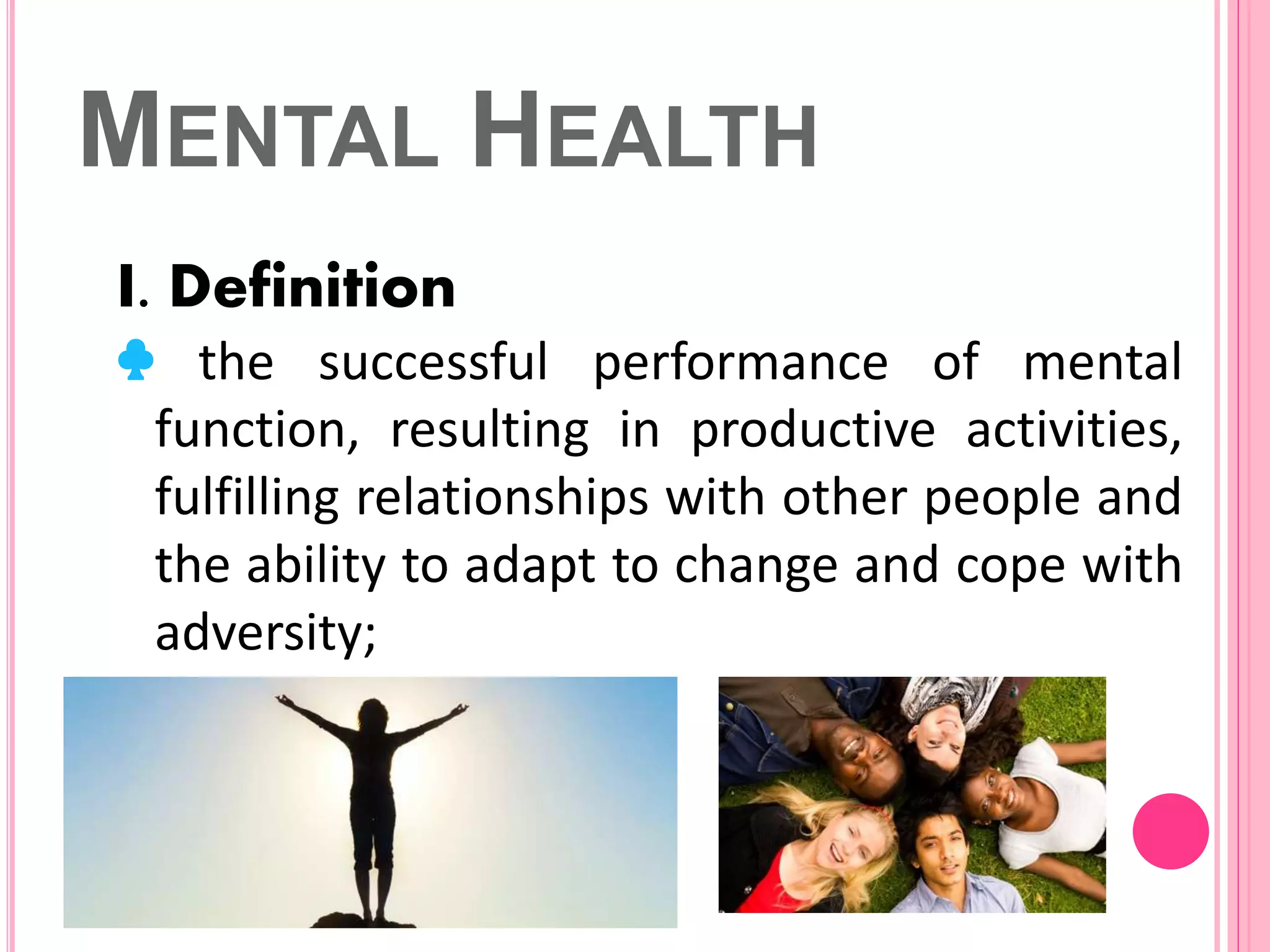 Assessing MENTAL HEALTH AND HYGIENE PDF NOTES: technical briefing