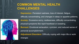 Mental Health and Wellbeing especially in a workplace | PPTX