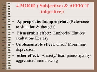 Normal Affect Mental health assessement | PPT