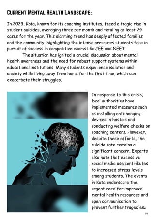 Mental Health Awareness Among Students in Kota, Rajasthan: Challenges ...