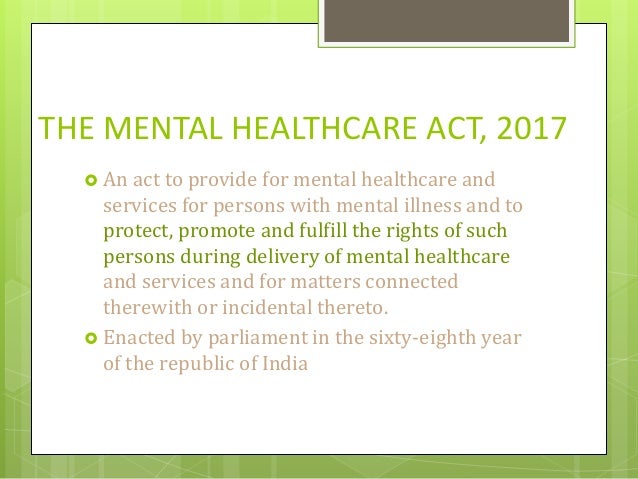 Mental Healthcare Act mental-healthcare-act