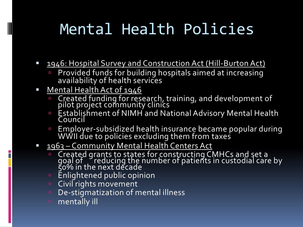 mental health policy phd