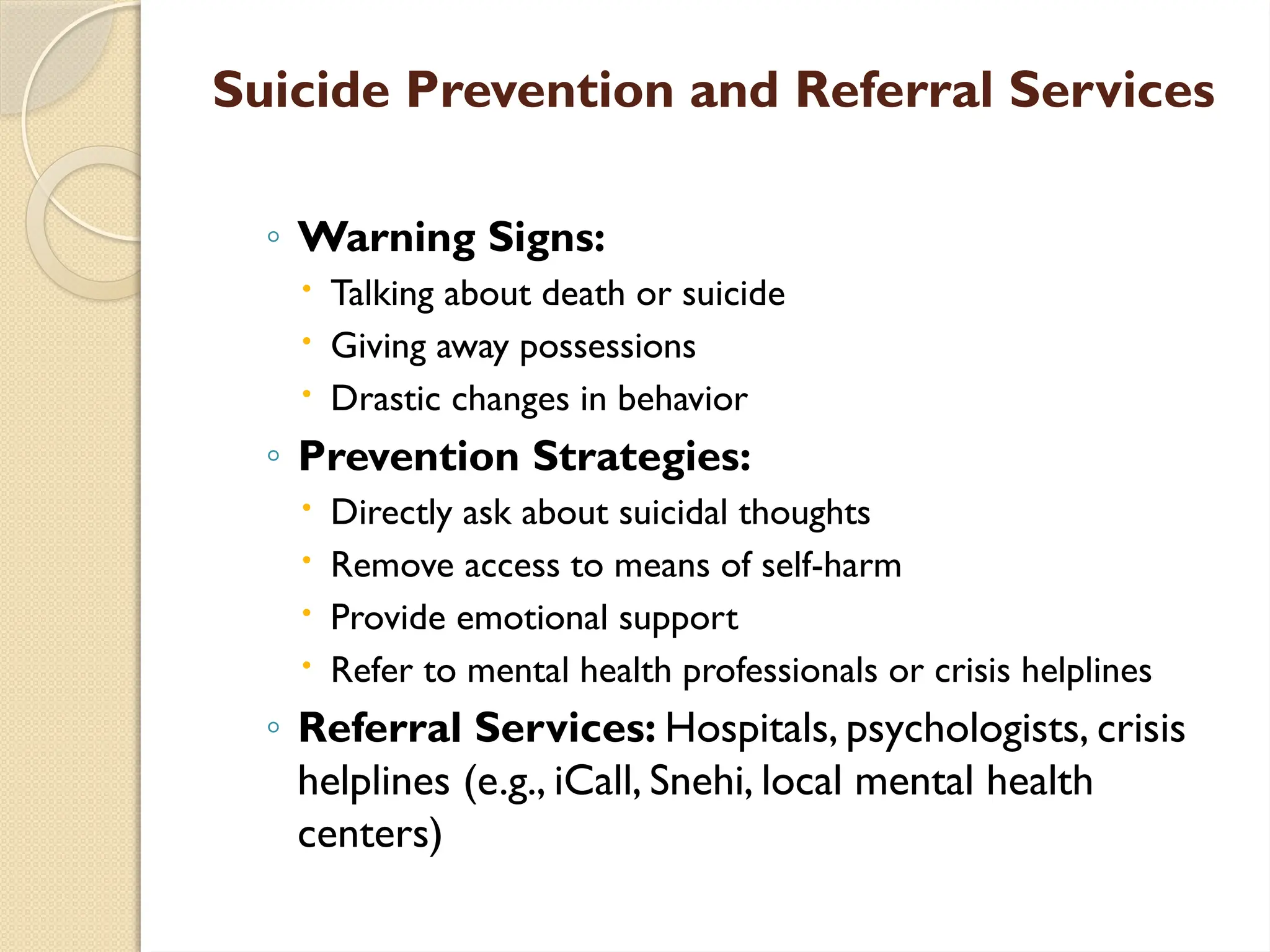 Suicide prevention and Mental Health First Aid.pptx