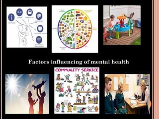 Factors influencing of mental health
 