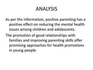 MENTAL HEALTH ISSUES AMONG CHILDREN AND ADOLESCENTS PPT 3.pptx