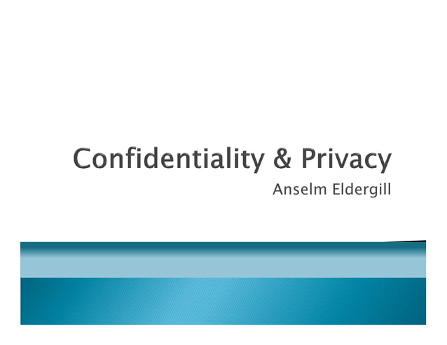 Mental health law privacy and confidentiality | PDF