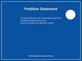 Machine Learning Models for Early Mental Health Disorder Detection in ...