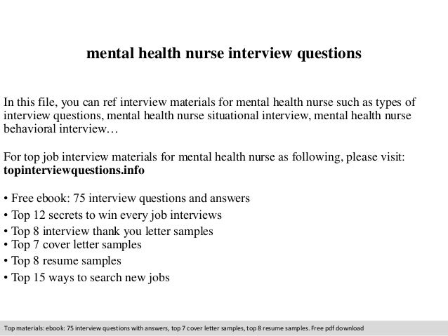 mental health nurse interview questions 1 638