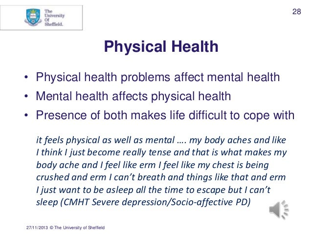 mental health and physical health