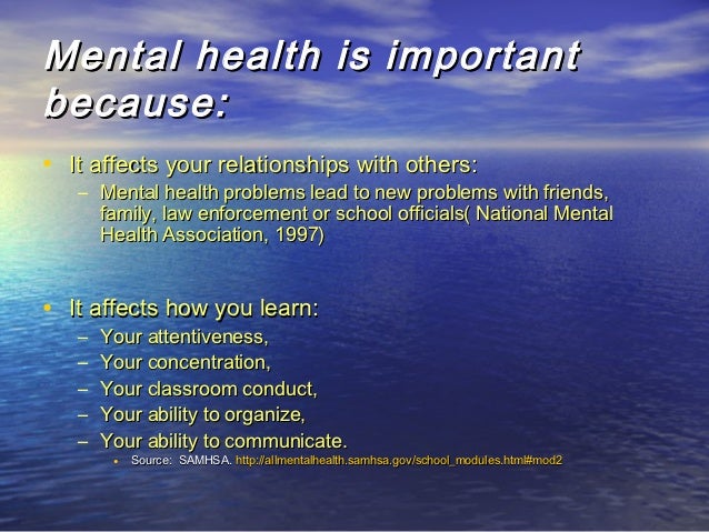 what affects your mental health