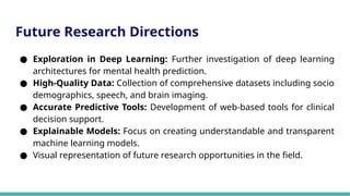 Mental Health Prediction using Machine Learning .pptx