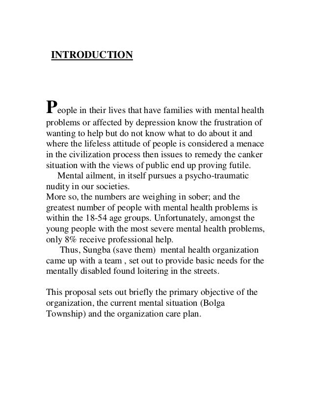 student mental health research proposal sample pdf