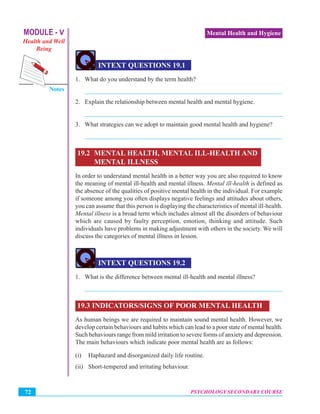 Mental health and hygiene | PDF