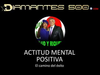 ACTITUD MENTAL
POSITIVA
El camino del éxito
COM
 