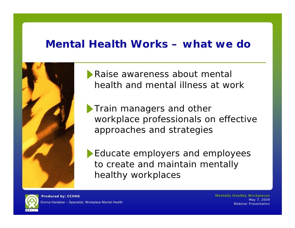 Mentally Healthy Workplaces
